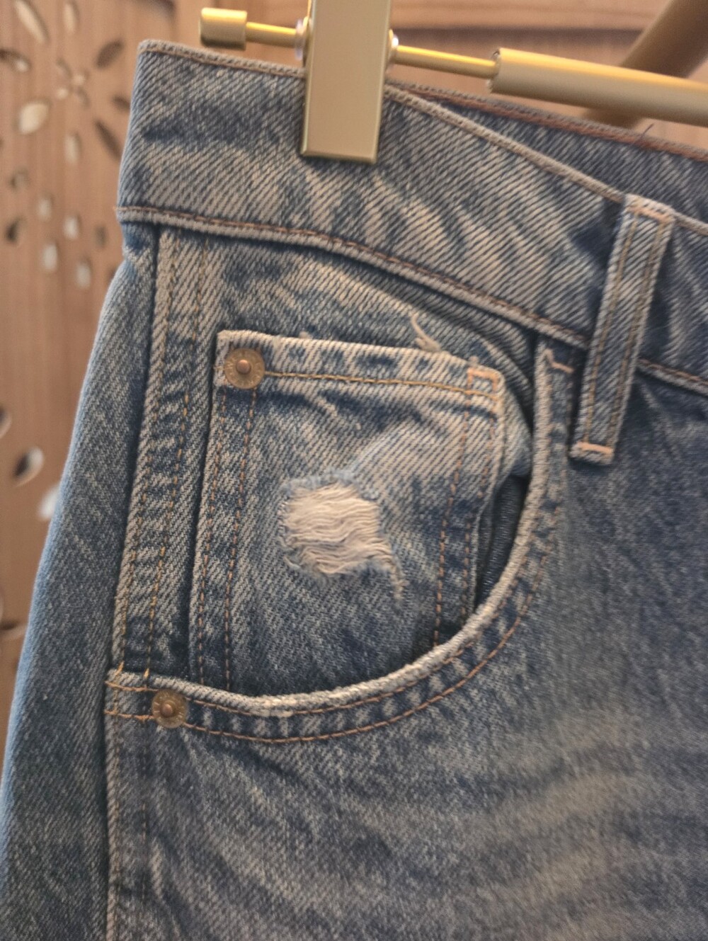 NWT We The Free Good Luck Mid Rise Barrel Jeans in 100 Years - Picture 7 of 14
